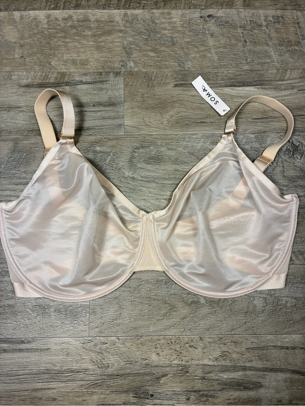 Soma Unbelievable Minimizer Underwired Bra Pale Sand
